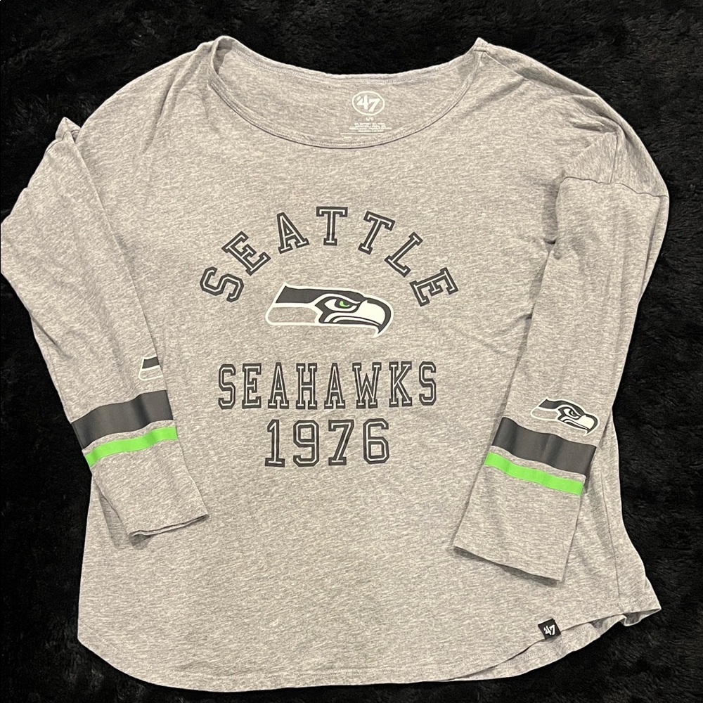 47 Seattle Seahawks Gray Long Sleeve Top